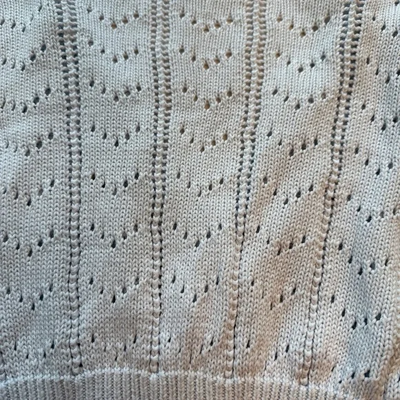 Wild fable cropped light blue dainty knit floral embroidered cardigan - Picture 13 of 13